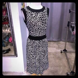 Talbots jersey dot dress